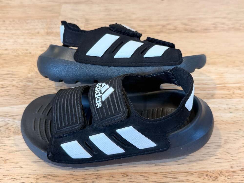 Adidas Altaswim 2.0 Infant and Toddler Water Sandals, Black/White